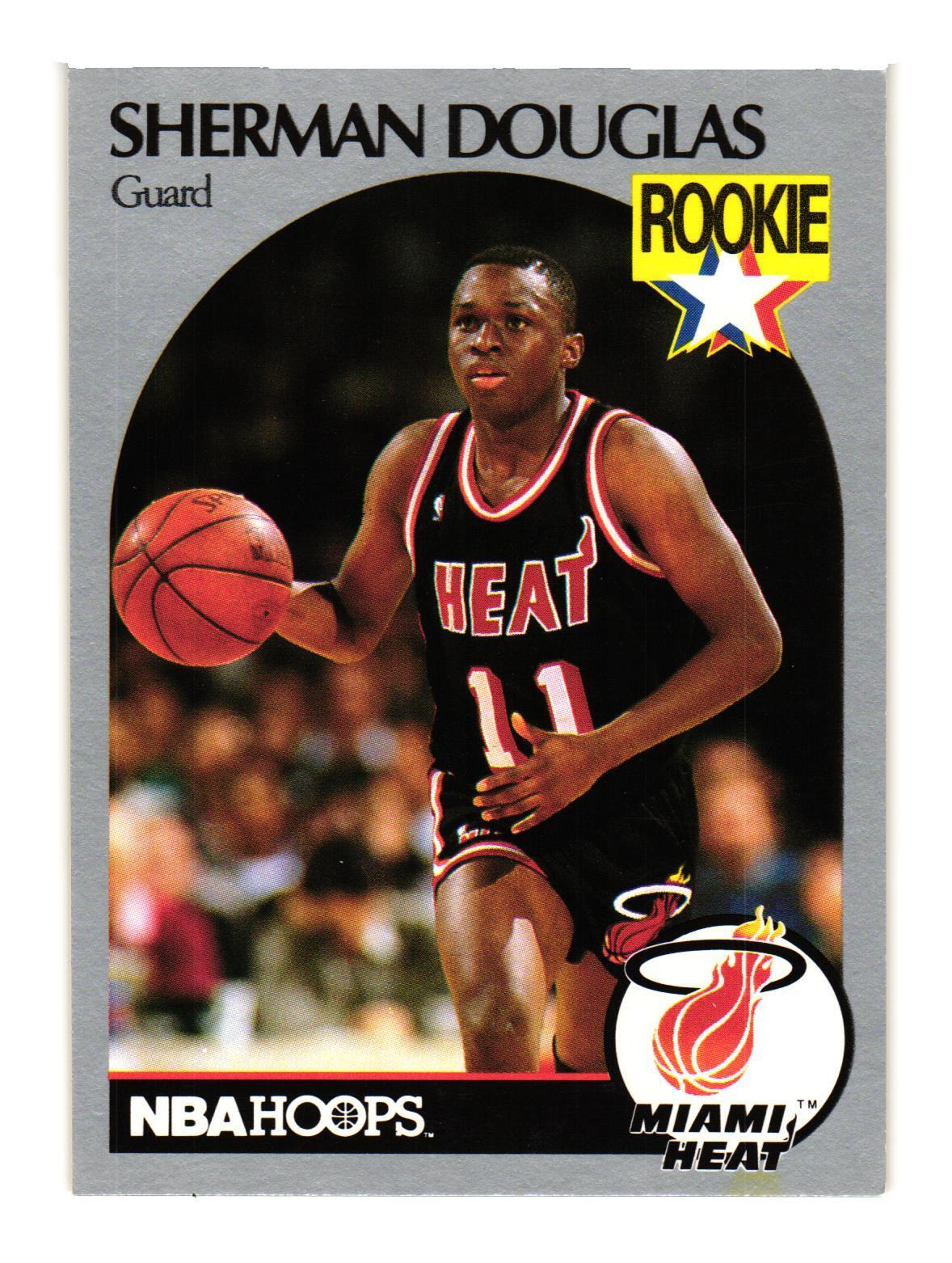 1991 Hoops 100 Superstars #53 Sherman Douglas Miami Heat