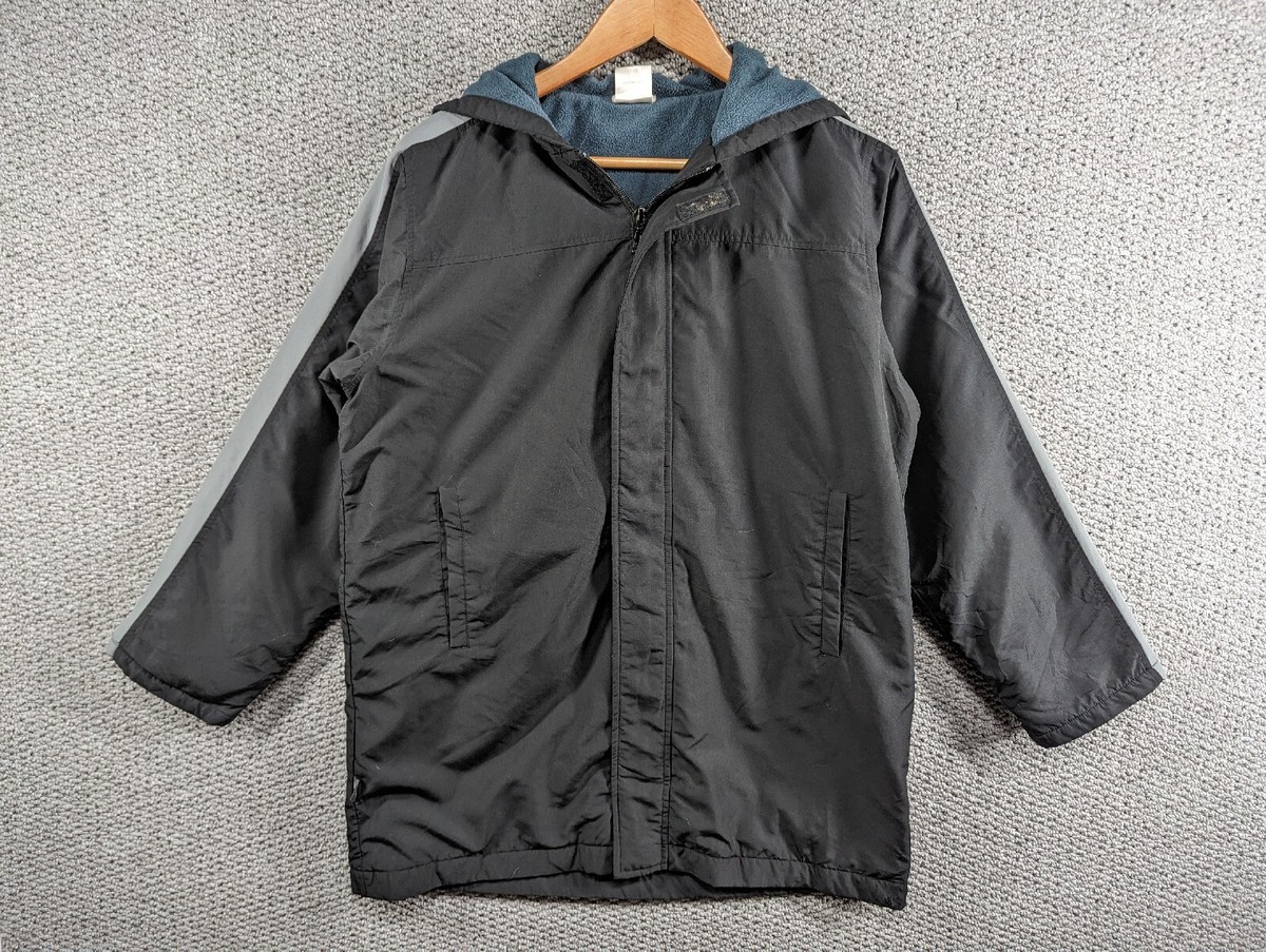 ADIDAS ClimaProof Retro Black Fleece Lined Windbreaker Rain Jacket