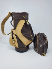 Vintage Tour King Pro Only Brown Tan Novelty Minature Golf Bag 17" with Hood