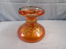 Northwood Marigold Carnival Glass Grape & Cable Punch Bowl Base INV2