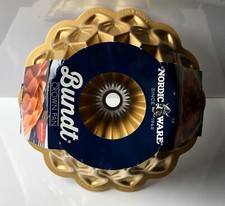 Nordic Ware Bundt Crown Pan Gold 10 Cups / 2.4 Litres Cake Tin Bakeware Ovenware