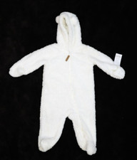 Carters Midweight Snow Suit 1 Piece Sleeper Outfit Full Zip Hooded Toddler 9m
