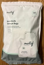 Motif Medical Breast Milk Storage Bags 6-8 Oz Single Use 100 count- 3 Available