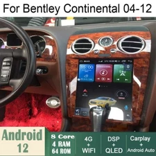 Car Android Gps Navigation Wifi 12.1" For Bentley Continental Flying Spur 04-12