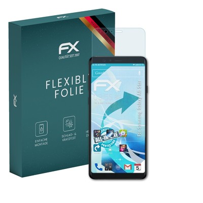 atFoliX 3x Folie für Samsung Galaxy A8 Star Schutzfolie klar&flexibel