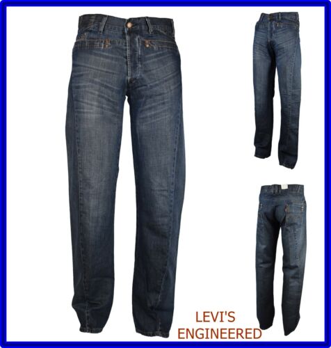 jeans levis engineered uomo pantaloni levi's larghi gamba larga hip hop w30 44 - Foto 1 di 11