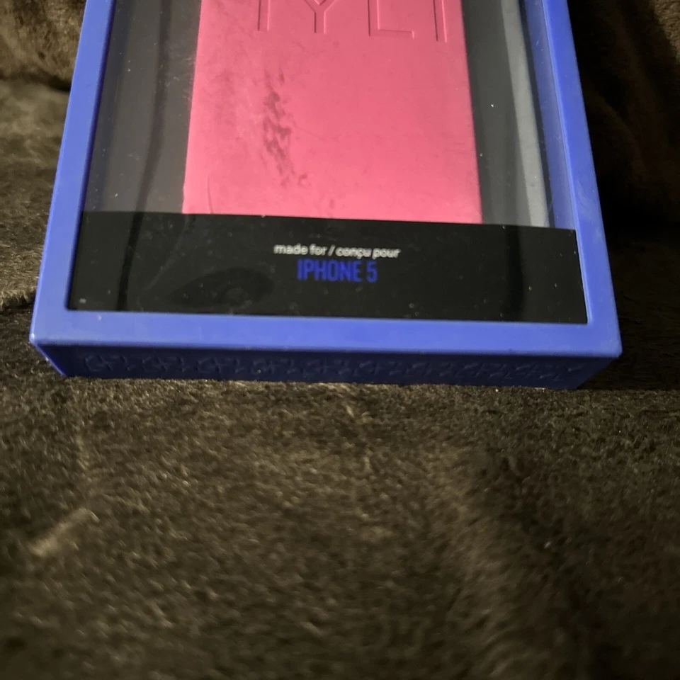 Tylt Rosa Caliente Flexible A Prueba de Golpes Delgado Funda para iPhone 5 Foto 2 de 4