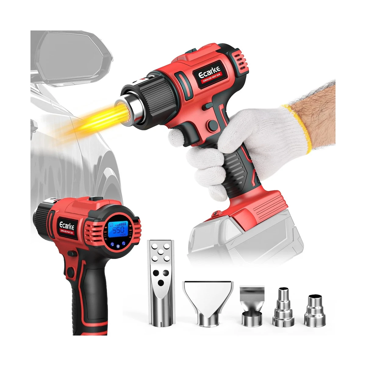 Cordless Heat Gun for Milwaukee M18 18V Battery Heat Air Gun Fast