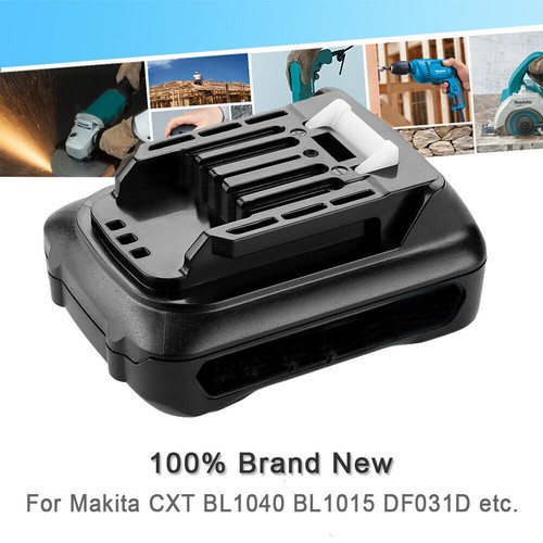 Batería 12V 10,8V CXT para cargador Makita BL1041B BL1040 BL1021 BL1020 BL1016 1015 - Imagen 10 de 20