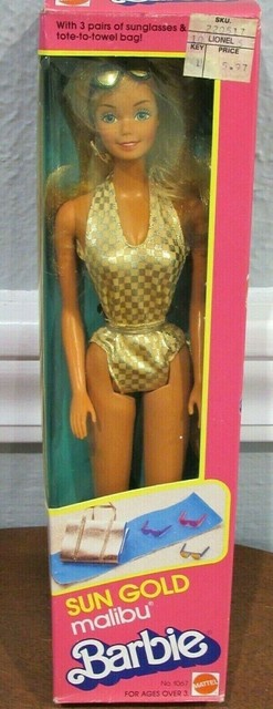 sun gold malibu barbie 1983