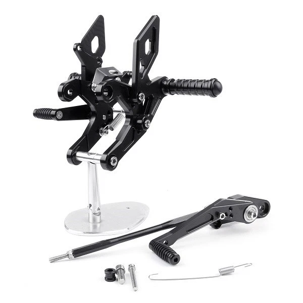 Adjustable Rearsets Foot Rest Pegs Rear Set Fits Honda CBR500R CB500F 16-17 BLK - Image 2 of 4