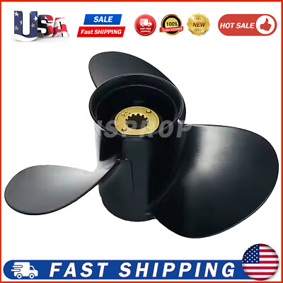 11 X 15 Boat Propeller For Mercury Engines 25-70HP 13 spline tooth Outboard