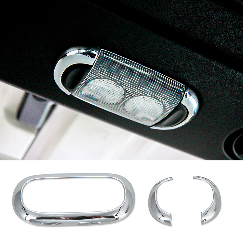 Chrome Roof Reading Light Lamp Trim Cover for Jeep Wrangler JK 11-17 Accessories