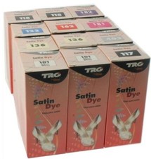 New TRG Satin Shoe Dye Purse Handbag Shoe Repair Dye Weddings All Colours 50ml