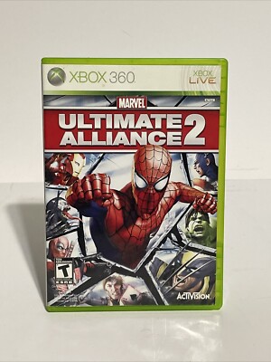 Marvel: Ultimate Alliance 2 (Microsoft Xbox 360, 2009) No Manual Rental Sticker