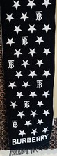 Burberry TB Monogram  Stars Wool Kids Football/soccer Scarf,Excellent Condition