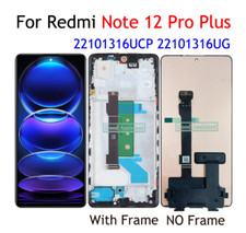 For Xiaomi Redmi Note 12 Pro Plus  LCD Display Screen Touch Digitizer Assembly