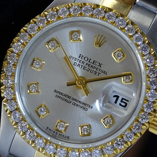 Rolex Lady Datejust 26mm Silver Diamond 