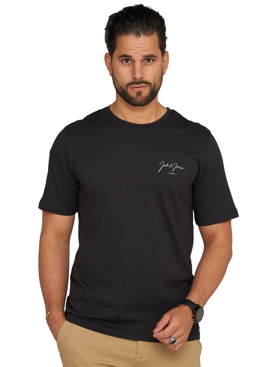 JACK & JONES Infinity Langarmshirt Für Herren – Lässiges Basic Mit Logo-Print