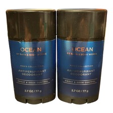 2 X Bath  Body Works OCEAN Men's Collection Antiperspirant Deodorant 2.7oz