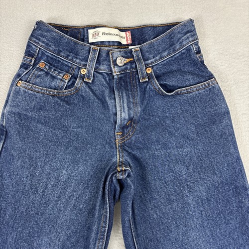 VTG Levi’s 550 Jeans Boys Size 10 (23x24) Regular Blue Relaxed Fit Denim Play - Picture 4 of 13