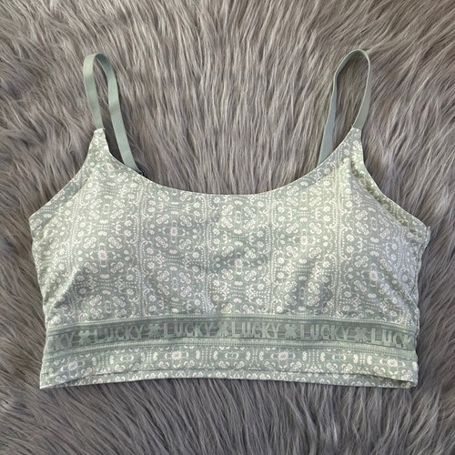 Lucky Brand Bügel Bralette Damen Größe XL bügelloser BH Pull Over weich
