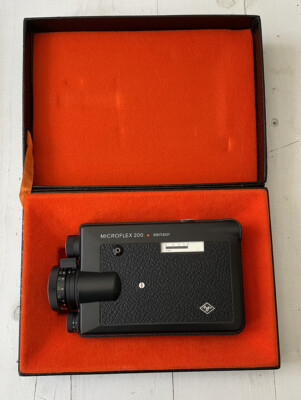 Agfa S-8 FilmKamera Microflex 200 sensor Zoom-Objektiv Movaron 1:2/9-30 Film