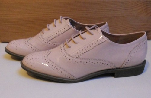 Asos Halbschuhe beige/Lack Größe 39 / 40 (6,5) NEU Oxford - Bild 2 von 5