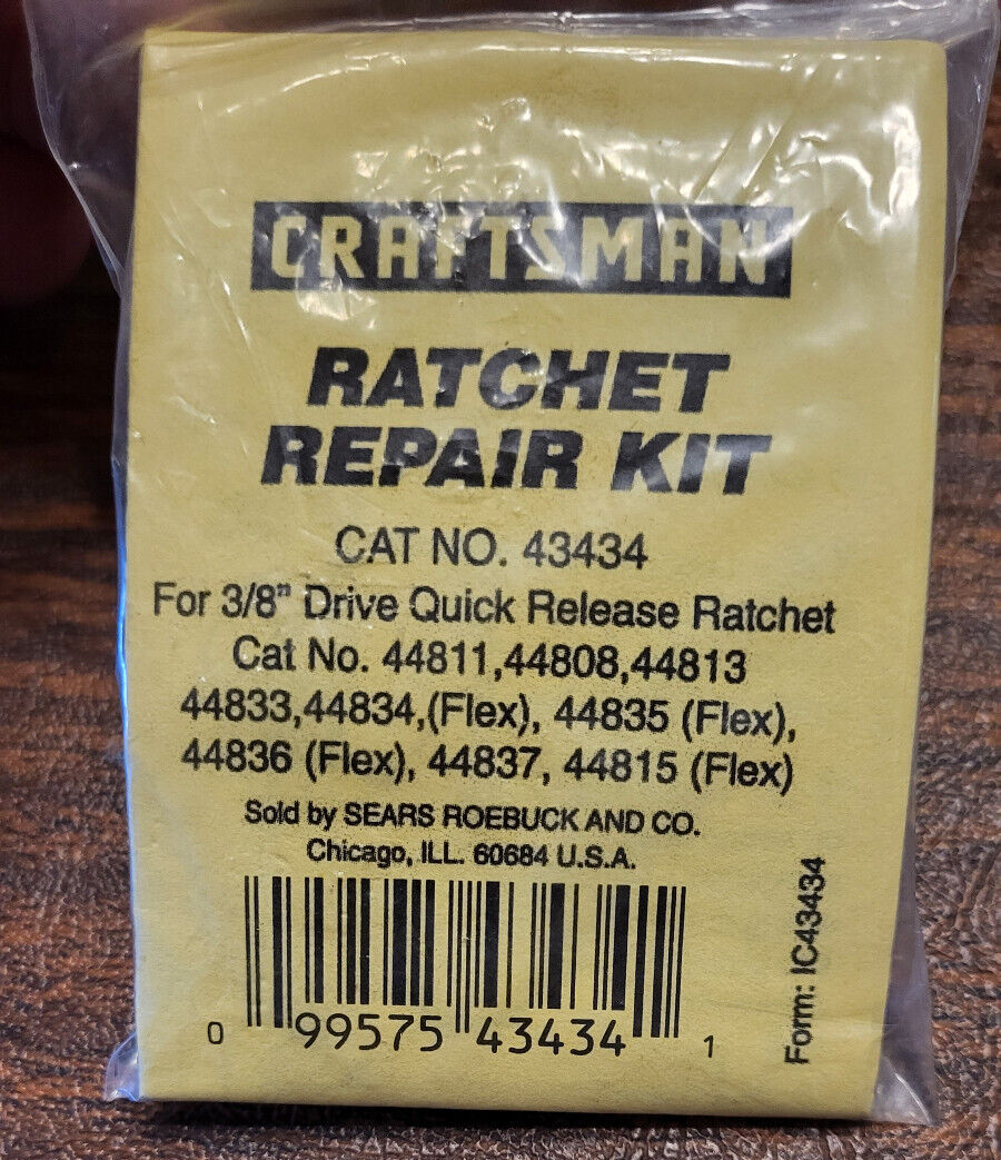 Craftsman Ratchet Repair Kit 43434 3/8" Drive Quick Release eBay