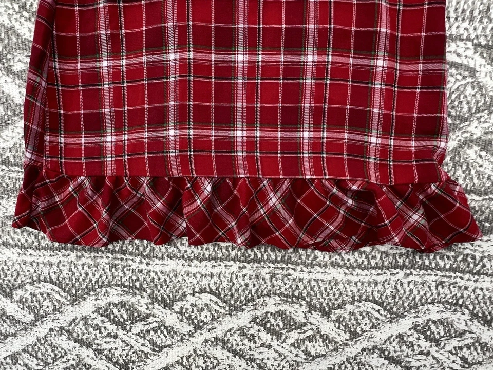 Camisón manga larga a cuadros rojo talla 4/XS exclusivo de la tienda Disney Foto 4 de 4