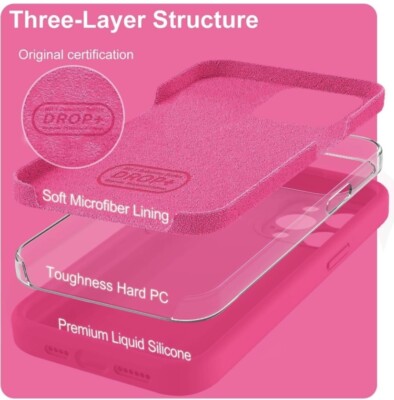 Coque Silicone Ultra Fine ShockProof Pour IPhone 15 Pro Max - Rose Foncé