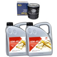 MotoröL Set MotoröL Febi SAE 10W-40 8 Liter + ÖLfilter FüR Toyota Hiace IV Bus