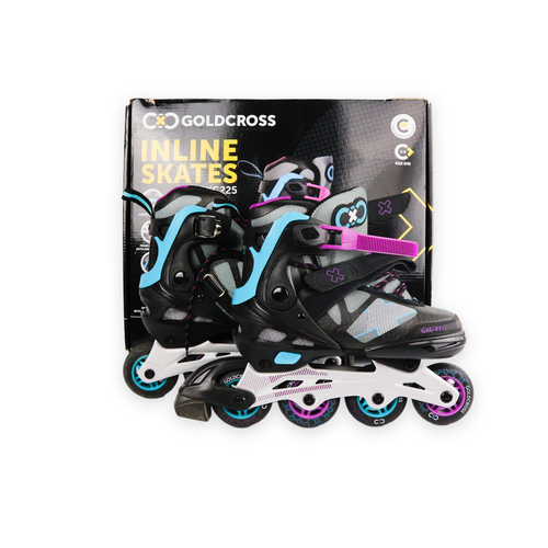 Goldcross GXC225 Kids Black Inline Skates Adjustable Size 36 eBay