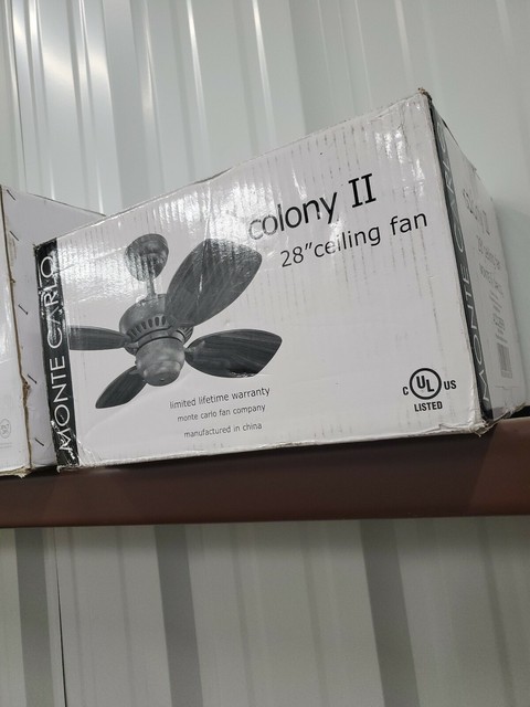 Monte Carlo 4vg42 28tbd L Villager Bronze Hugger 42 Ceiling Fan W