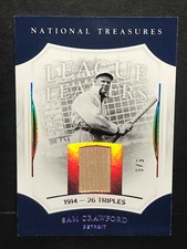 2017 National Treasures League Leaders BAT Sam Crawford 5/5 Tigers eBay 1 of 1