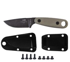 Coltello Esee Izula II nero ossido modellato fodero cintura clip piastra EDC coltello da collo