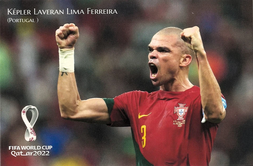 RARA Postal Copa Mundial de la FIFA 2022 QATAR Fútbol Fútbol PORTUGAL Lima Ferreira Foto 2 de 3