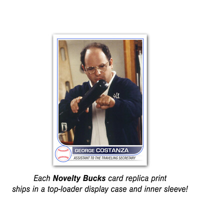 Seinfeld George Costanza 1986 Carta Baseball Stile Retrò Parodia NY - Foto 7