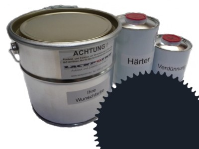 1,75 Liter Set 2K Autolack RAL 7021 Schwarzgrau Glanz kein Klarlack Lackpoint!