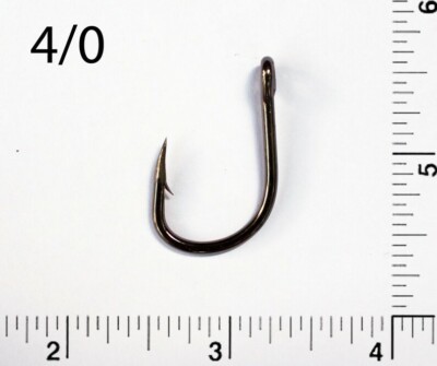 Mustad 94140NP-BN Live Bait Hook - 3X Strong, Black Nickel, Size 4/0