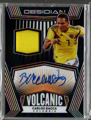 2020-21 Obsidian Volcanic M Electric Etch Orange #5 Carlos Bacca Auto Jersey /10