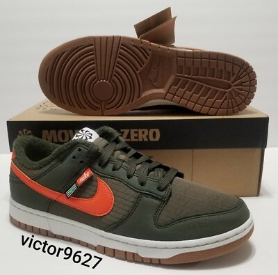 Nike Dunk Low Retro 'Toasty Sequoia' Orange/Olive Mens Size 9 = Womens Size 10.5