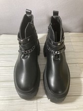 Olivia Miller Side Zip Chunky Lug Sole Goth P...