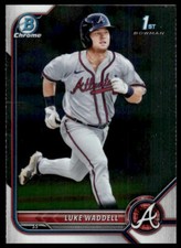 2022 Bowman #BCP-48 Luke Waddell Chrome Prospects Atlanta Braves Baseball