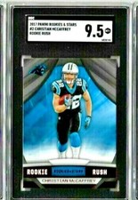2017 Panini Rookies & Stars CHRISTIAN MCCAFFREY Rookie Rush SGC 9.5