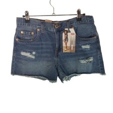 Levis girlfriend slim through thigh shorts girls size 16 new