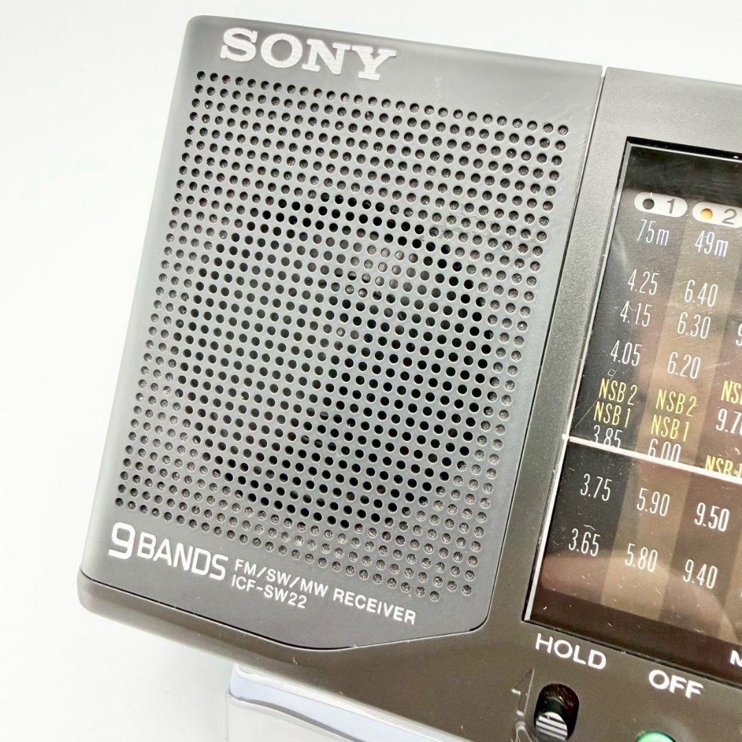 s*B様 SONY ICF-SW22 9バンド レシーバー ポータブルラジオ SONY ICF-SW22 Portable Radio 9-Band SW/MW/FM Black Japan Excellent