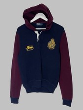 Polo Ralph Lauren Mens Hooded Rugby Pullover Size L