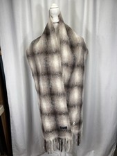 Polo Ralph Lauren Scarf Pony Logo Fringe Made in Italy Brown