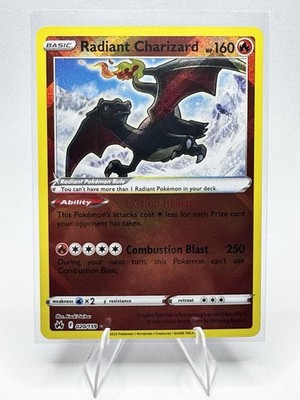 Pokémon TCG Radiant Charizard Crown Zenith Holo Card 020/159 NM Condition